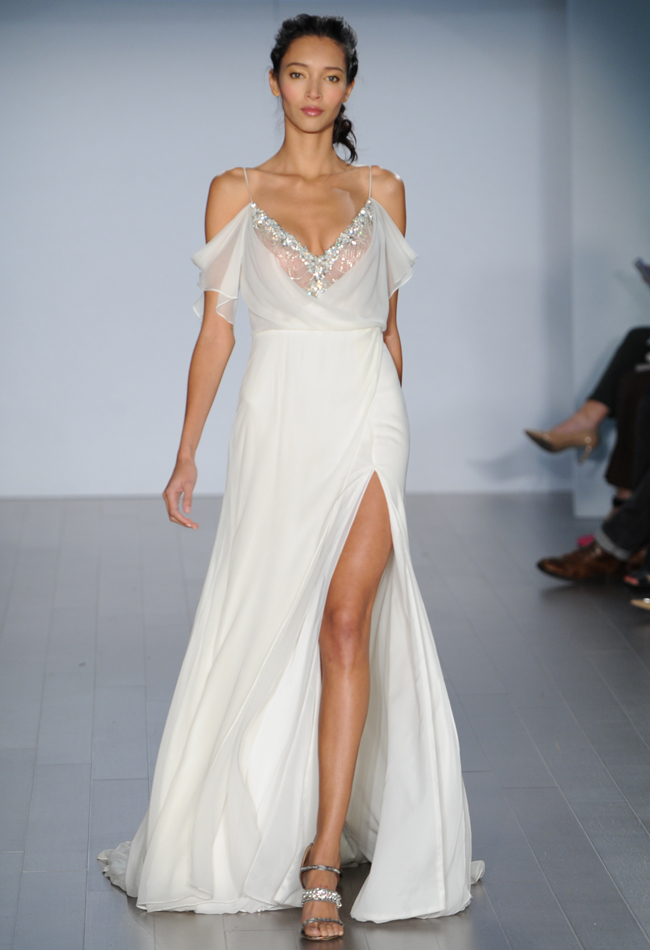 Screen Siren Slit Wedding Dress from Alvina Valenta's Fall 2015 Bridal Collection