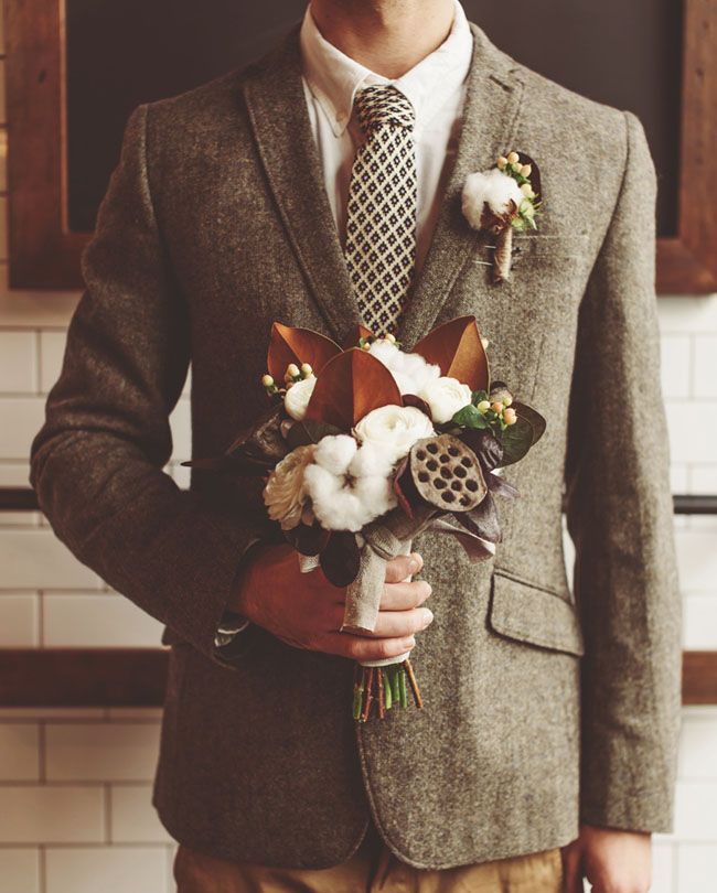 10 Ways to Style Your Groom Vintage - Tweed