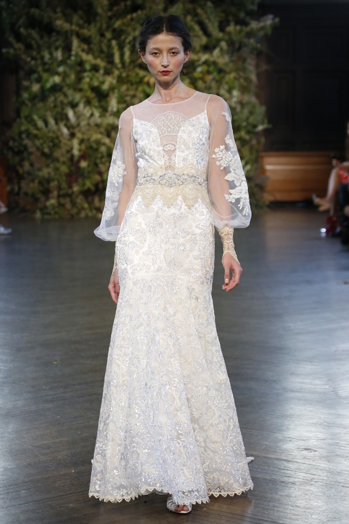 Vintage Wedding Dress from the Gothic Angel Bridal Collection by Claire Pettibone