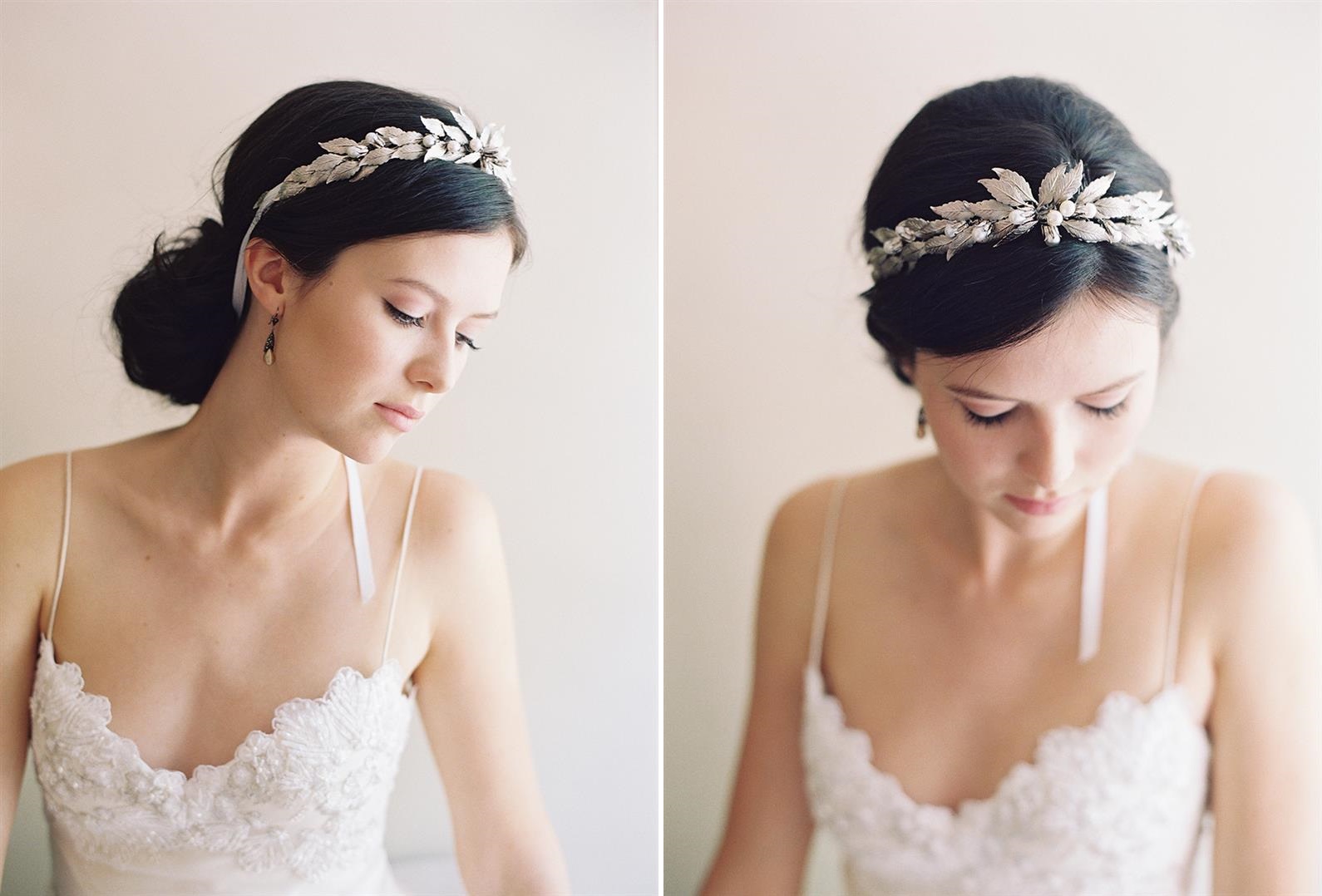 Bridal Crown from Erica Elizabeth Designs English Rose Collection