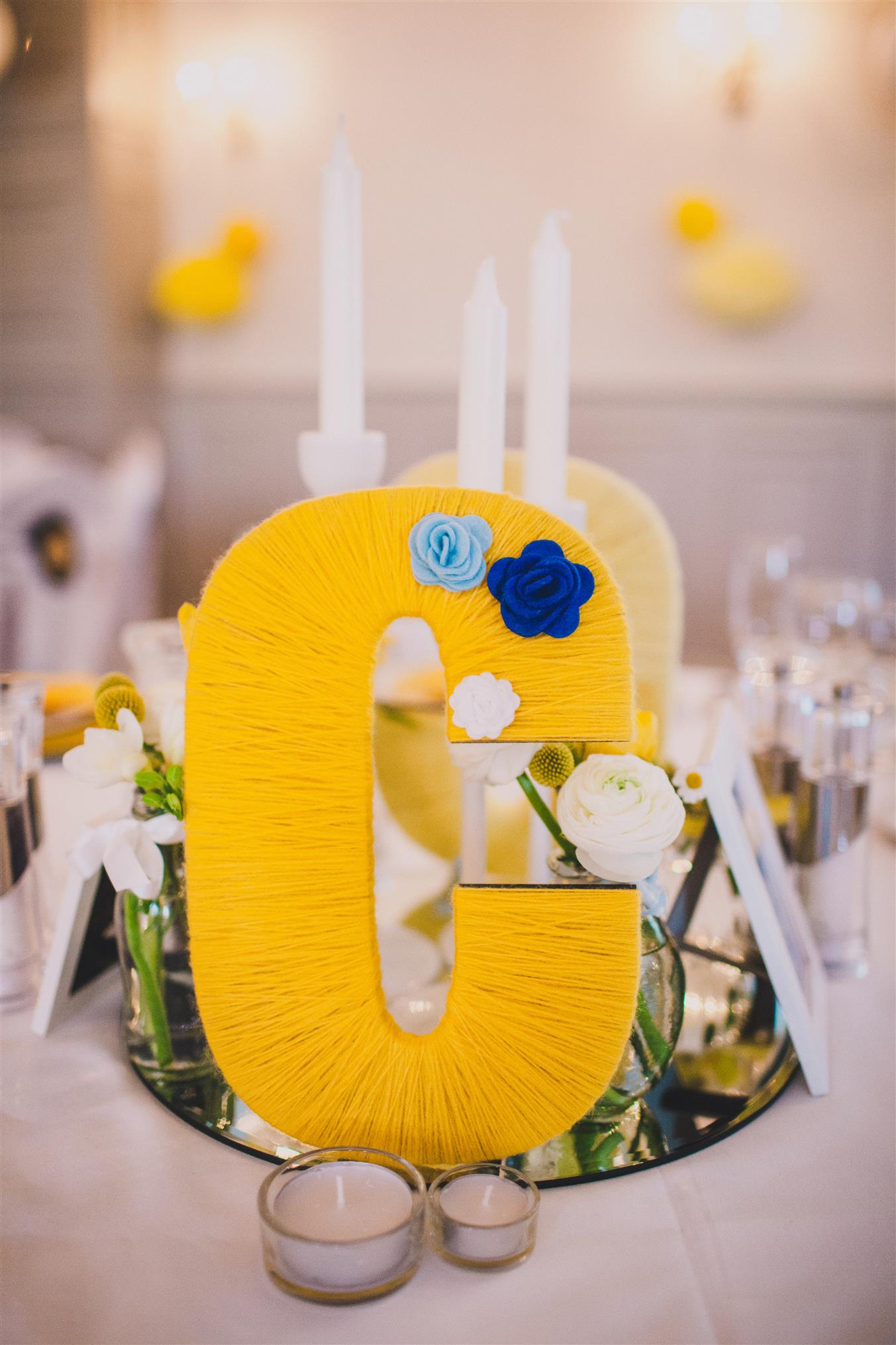 Table Letters - A Spring 1960s Inspired Wedding