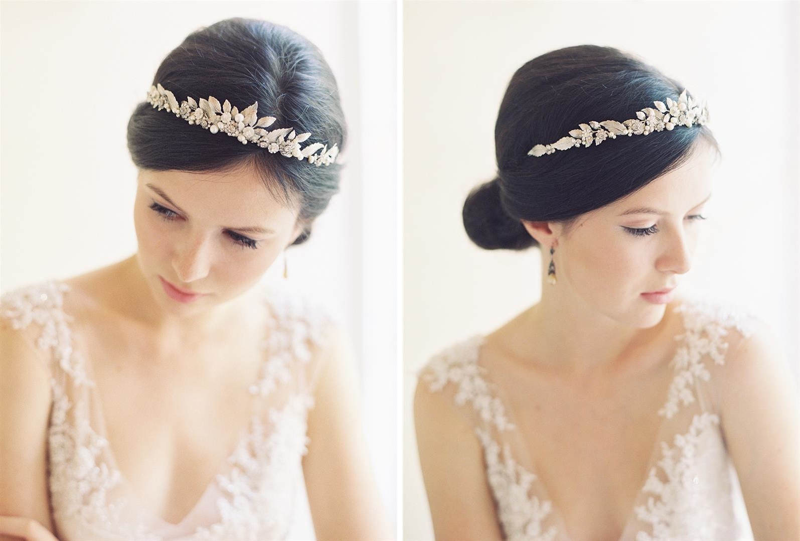 Bridal Crown from Erica Elizabeth Designs English Rose Collection