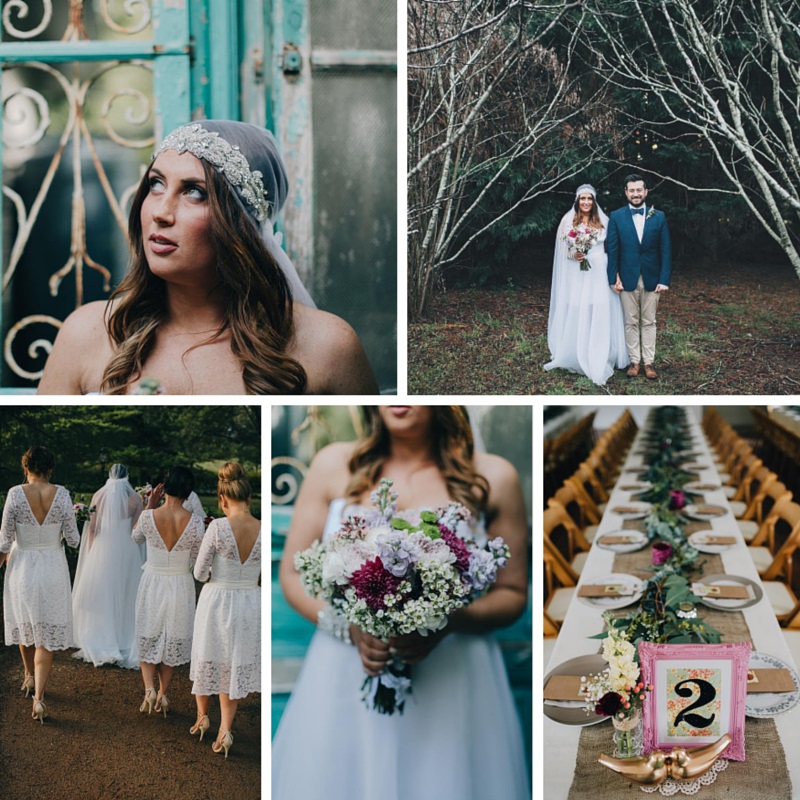 A Super Stylish DIY Wedding Even the Rain Couldn't Dampen from John Benavente Photography