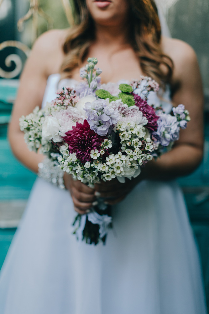DIY Bouquet - A Super Stylish DIY Wedding Even the Rain Couldn't Ruin from John Benavente Photography