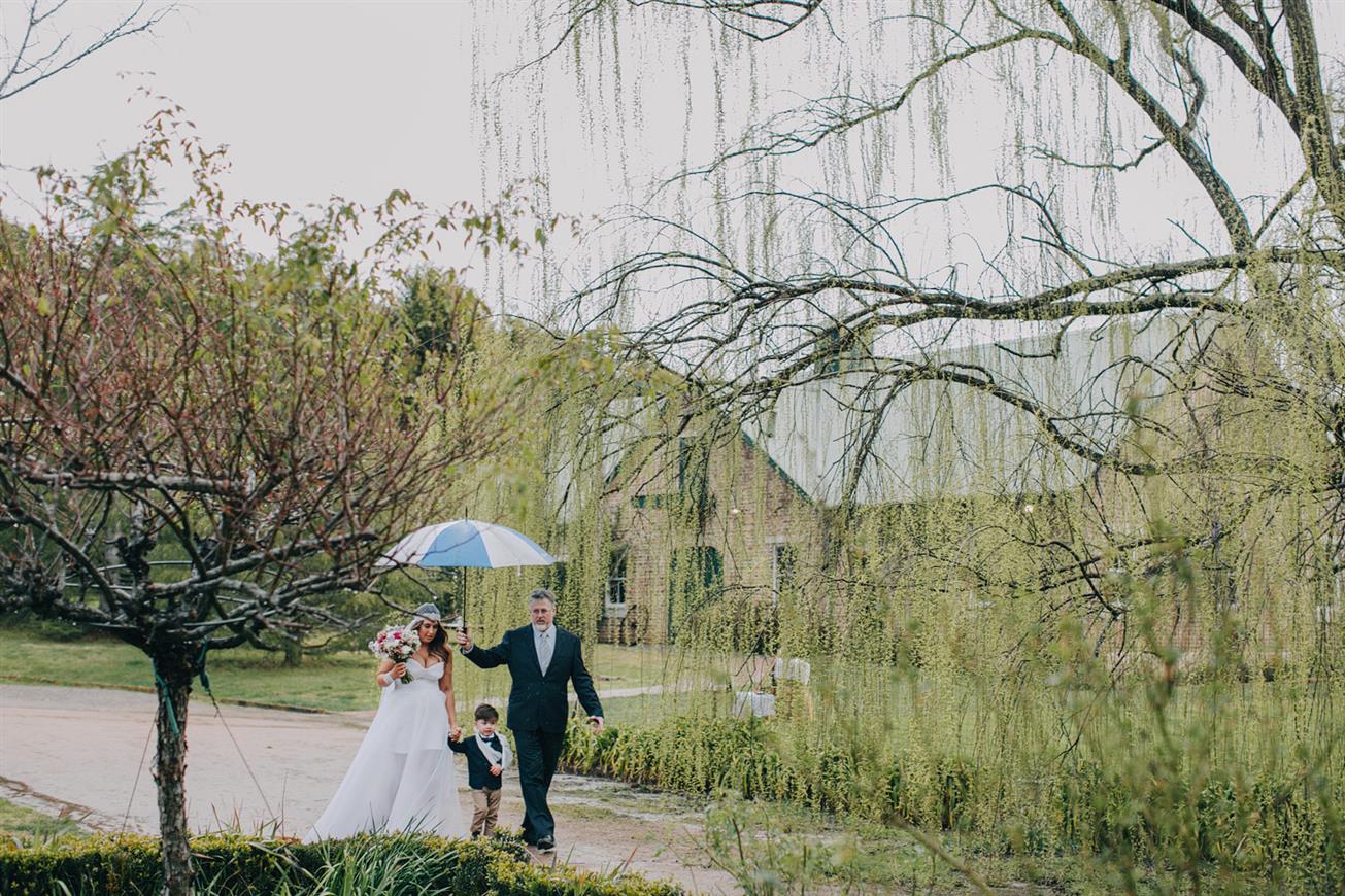 Bride - A Super Stylish DIY Wedding Even the Rain Couldn't Ruin from John Benavente Photography