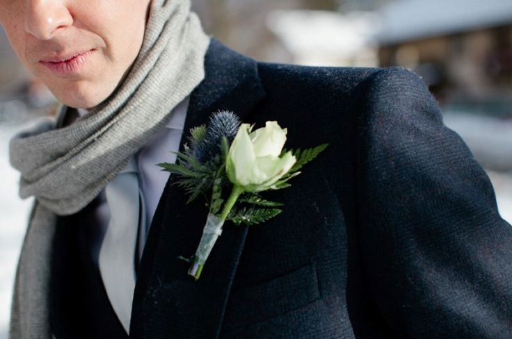 5 Dashing Winter Grooms Looks - Cosy Scarf