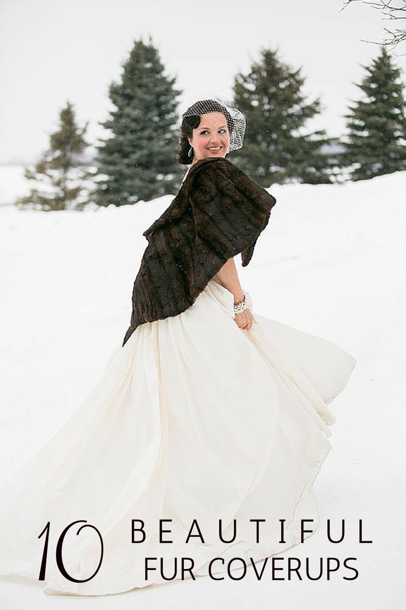 10 Beautiful Fur Bridal Coverups