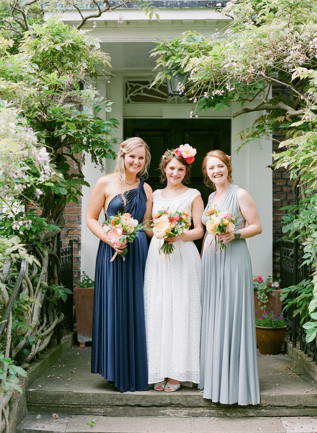 Bride & Bridesmaids - A 1940s Wedding Dress for a Sweet Early Summer Wedding from Taylor & Porter Photography