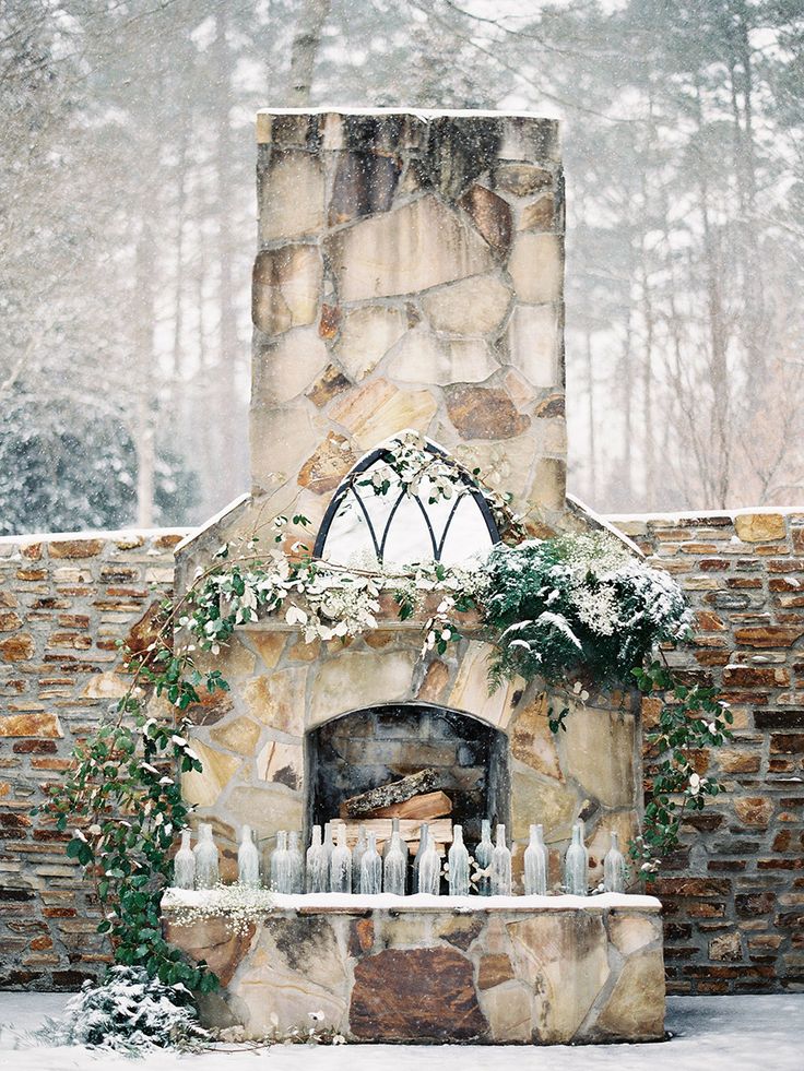 Winter Wedding Inspiration - Outdoor Altar