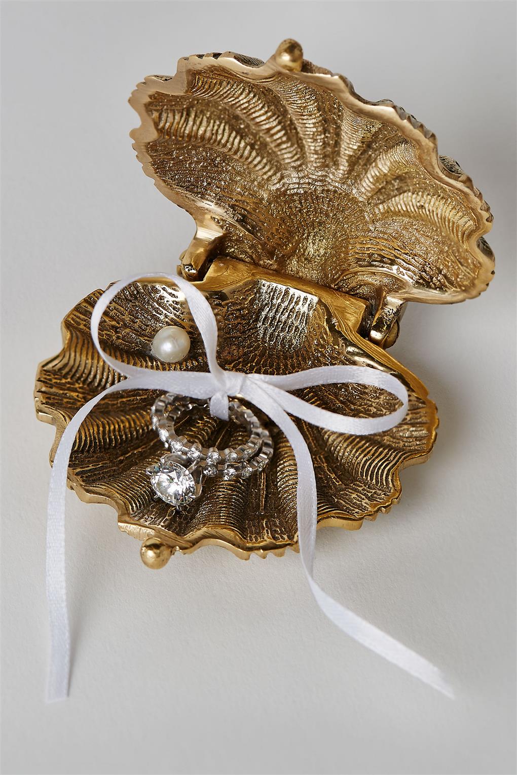 Gilded Seashell Ring Holder from BHLDN's Spring 2015 Collection