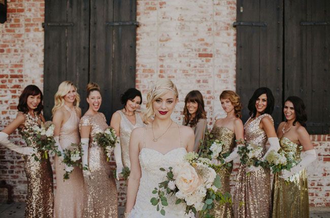 5 Winter Bridesmaids Colours Sure to Wow - Gold