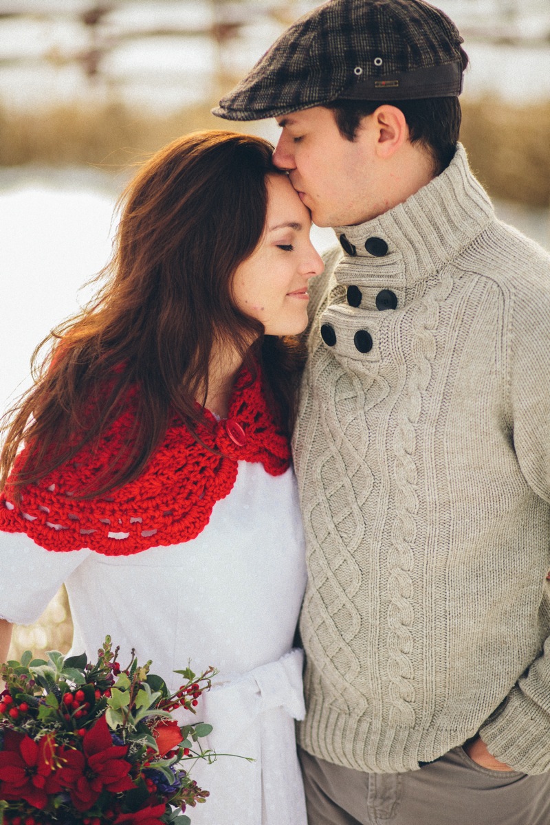 A Christmas Wedding Inspiration Shoot Full of Rustic Charm from Bell Studios