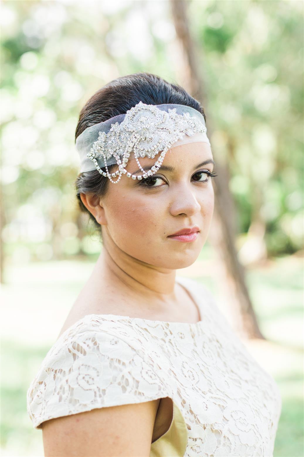 Bess Beaded Flapper Bridal Hair Accessory from Nestina Accessories 2015 Collection