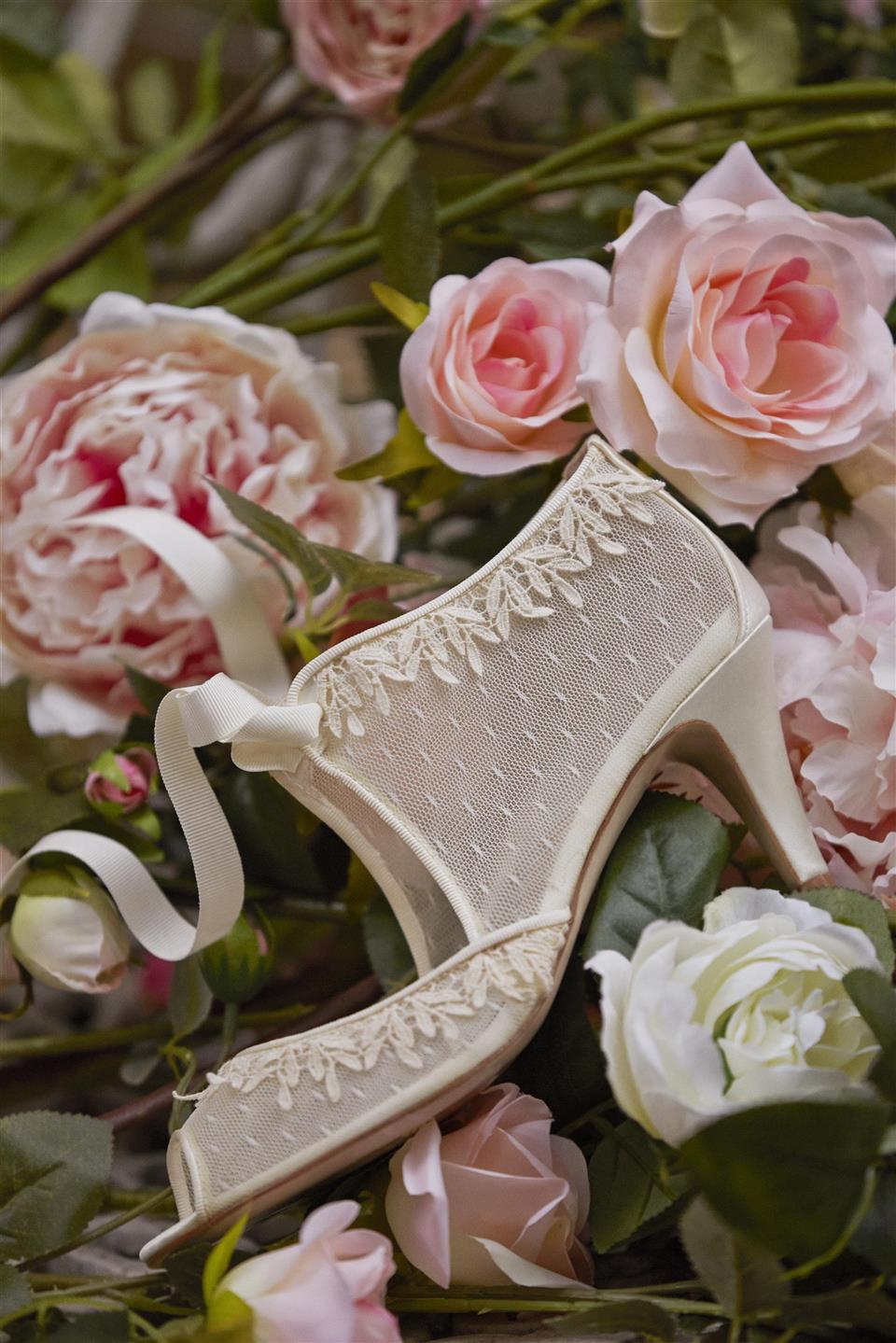 Swiss Dot Lace Bridal Shoes from BHLDN