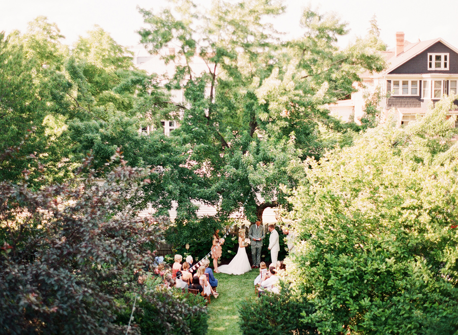 Intimate Garden Wedding Ceremony