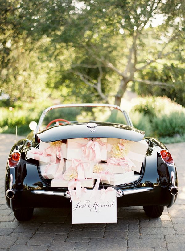 Classic Car Wedding Getaway