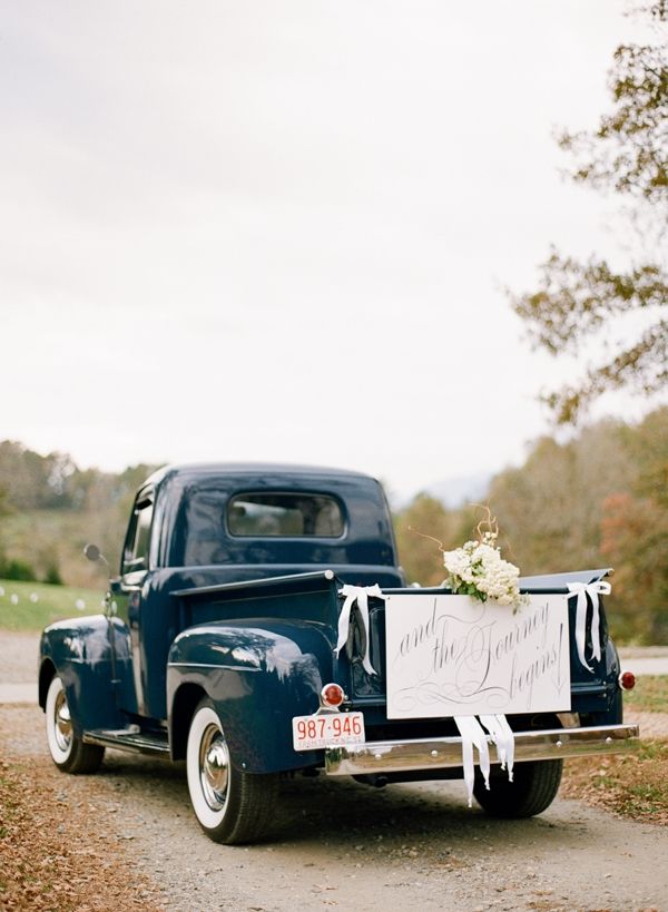 Classic Car Wedding Getaway