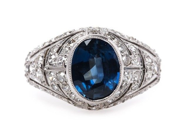 Edwardian Sapphire Engagement Ring