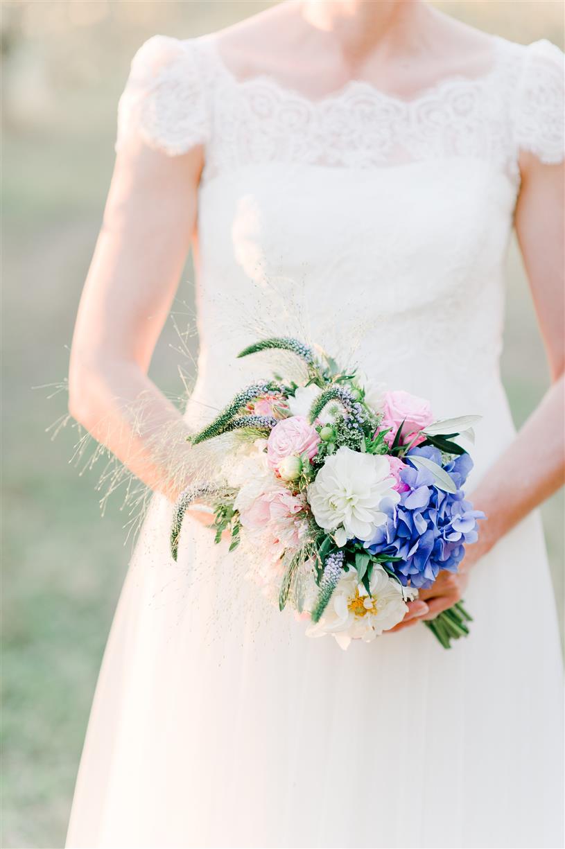 Bridal Bouquet - A Vintage Inspired Destination Wedding in Tuscany from Nadia Meli Photography