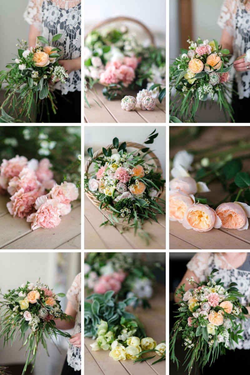 A Country Garden Inspired Bridal Bouquet Recipe