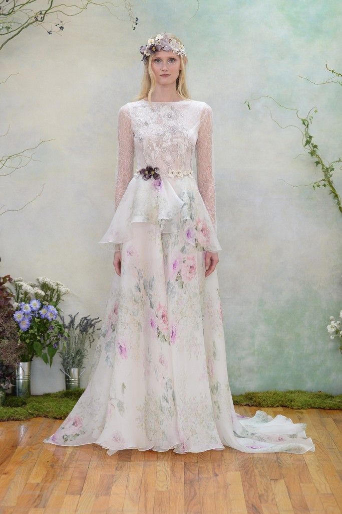 20 Floral Wedding Dresses That Will Take Your Breath Away - Elizabeth Filmore 2015