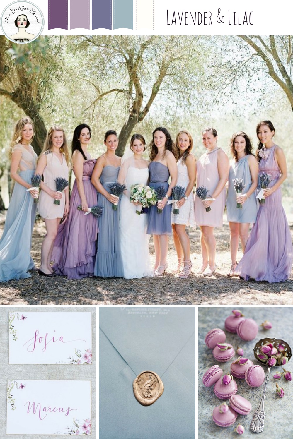 A Romantic Lilac & Lavender Wedding Inspiration Board