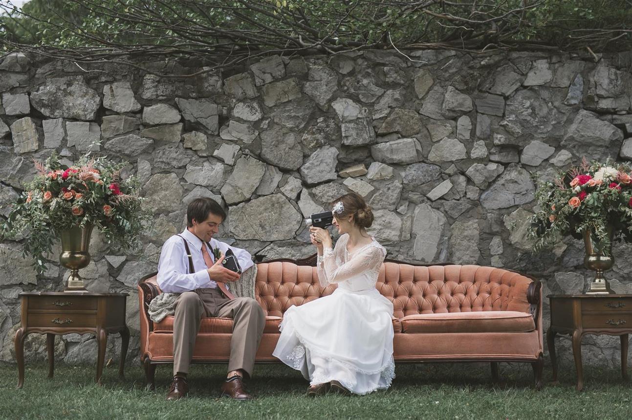 Vintage Bride & Groom - A Romantic Vintage Wedding Inspiration Shoot from Sue Gallo Designs