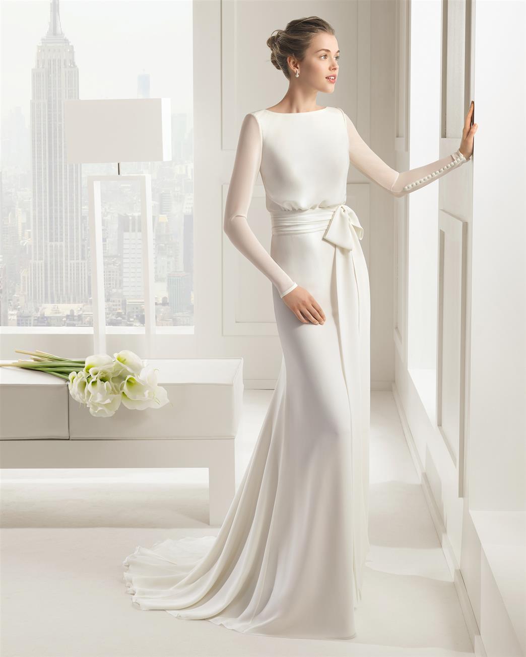 Long Sleeve Wedding Dress from Rosa Clara 2015 Collection - Sal
