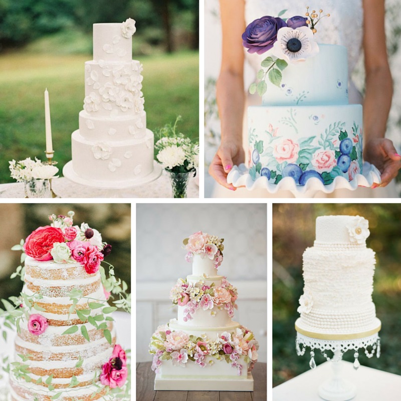Delightful & Delicious Spring Wedding Cake Decorations