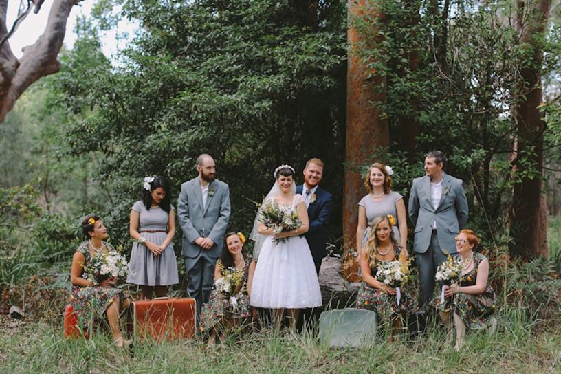 Vintage Wedding Party - A 1950s Inspired Woodland Wedding