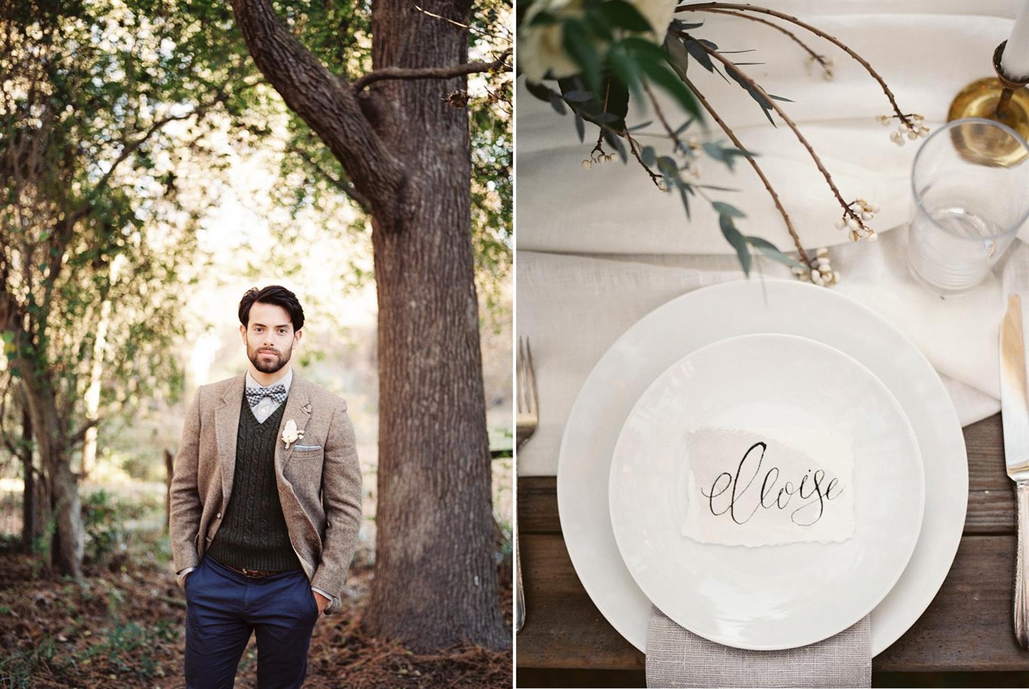 An Elegant Woodland Wedding Inspiration Shoot 
