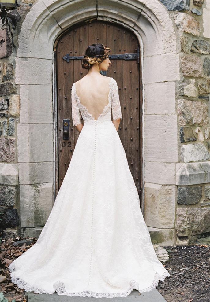 Sareh Nouri 2015 Collection Long Sleeved Wedding Dress - Sara Beth