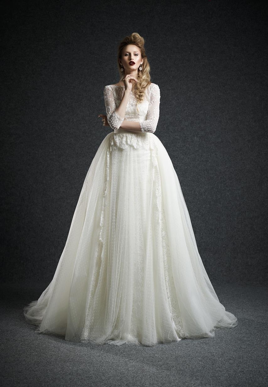 Ersa Atelier Long Sleeve Wedding Dress - Leda