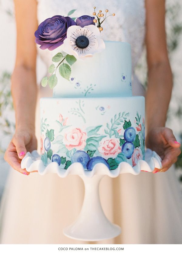 5 Beautiful Spring Wedding Cake Ideas - Painted