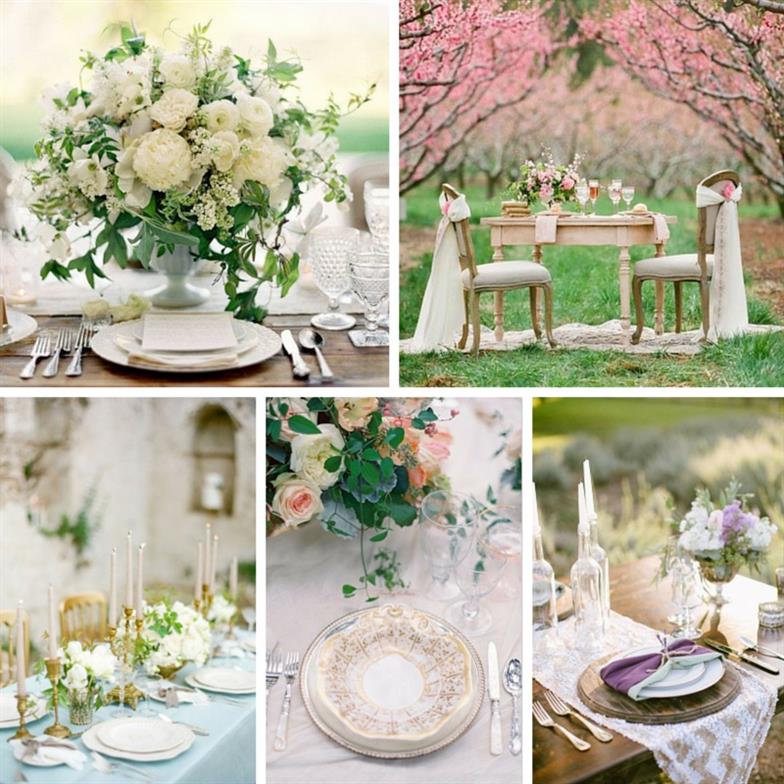 Stunning Spring Wedding Tablescapes