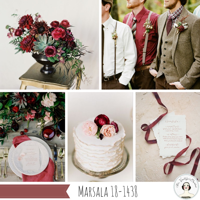 Fall 2015 Wedding Colours - Marsala