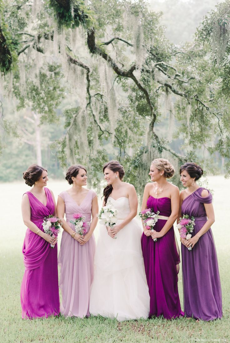 5 Spring Bridesmaids Looks Your Ladies Will Love - Mismatched Purples & Pinks