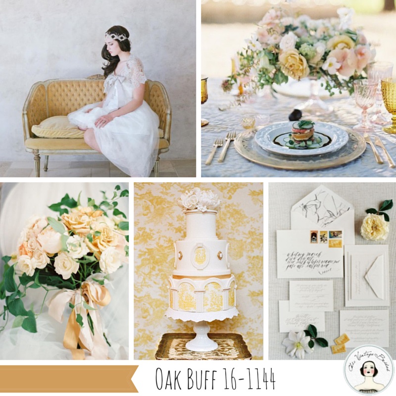 Oak Buff Yellow Fall 2015 Wedding Colour Palette