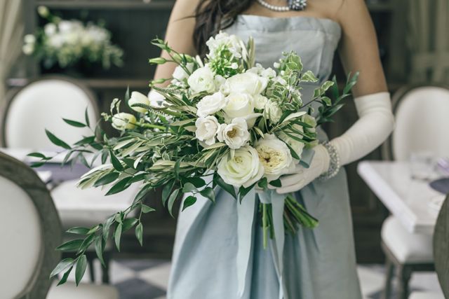 Beautiful Blue Vintage Dior Wedding Inspiration