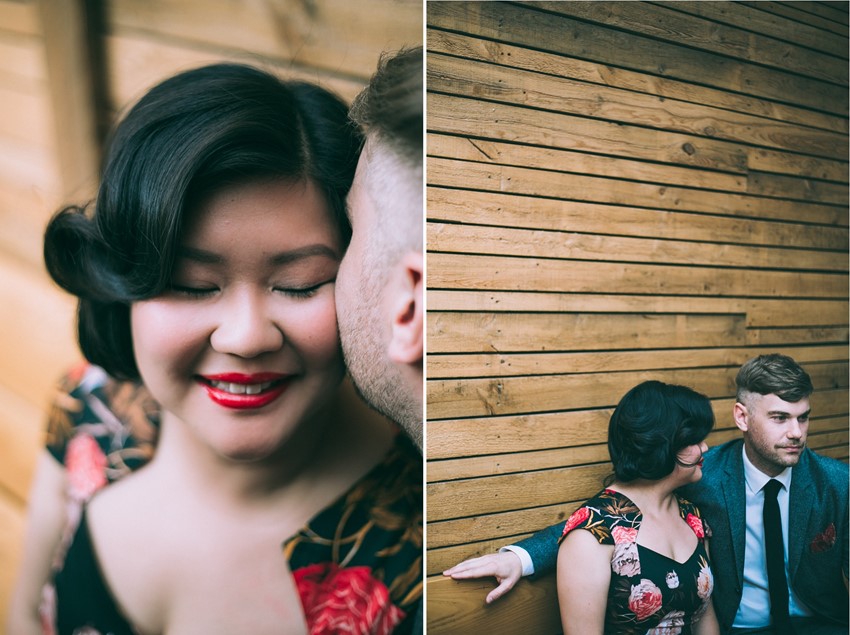 A Cinematic and Stylish Vintage Engagement Shoot