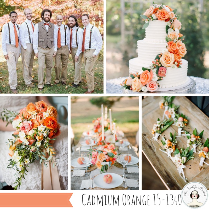 Cadmium Orange - One of the Top 10 Autumn 2015 wedding colours from Pantone