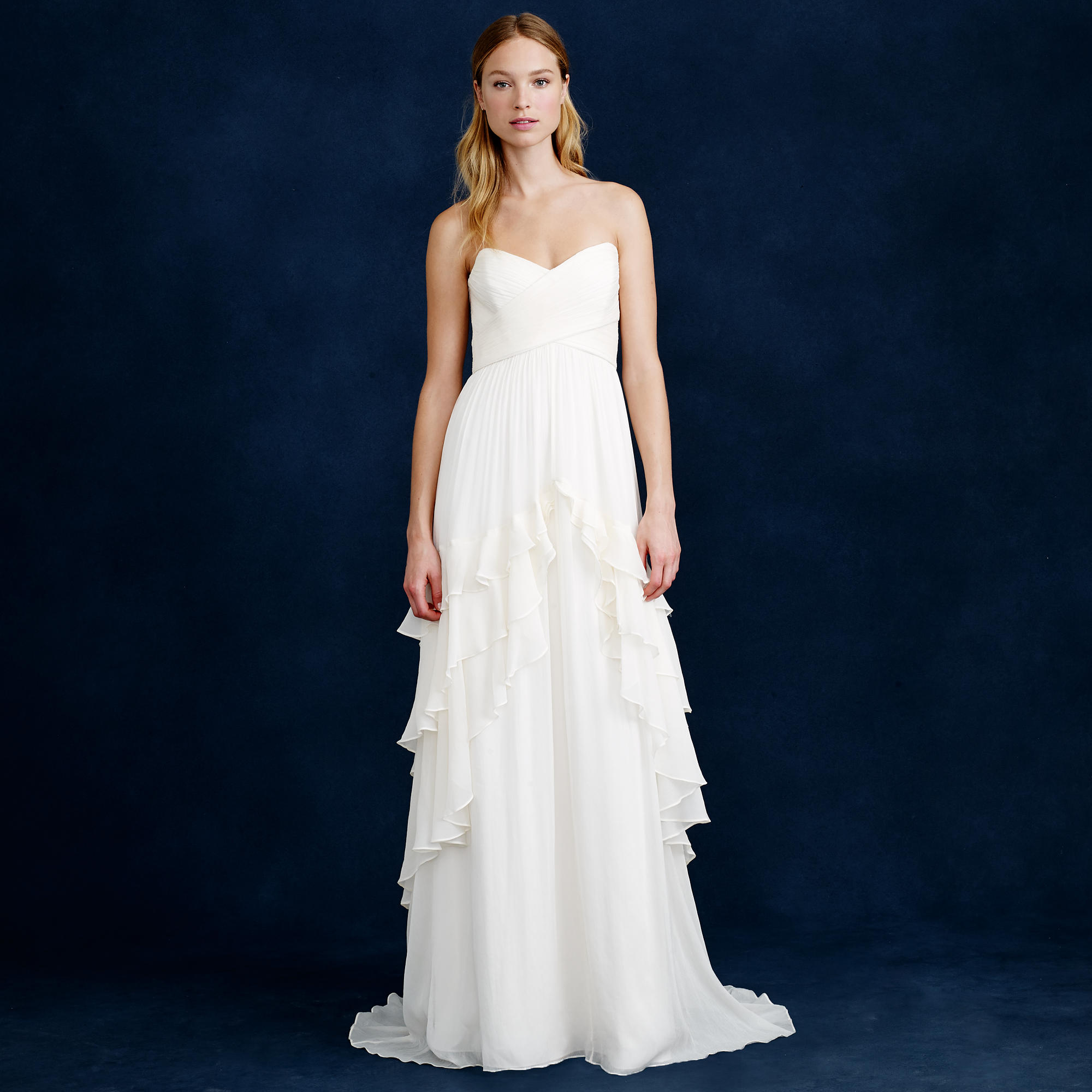 Ruffled Wedding Dress Under $1000
