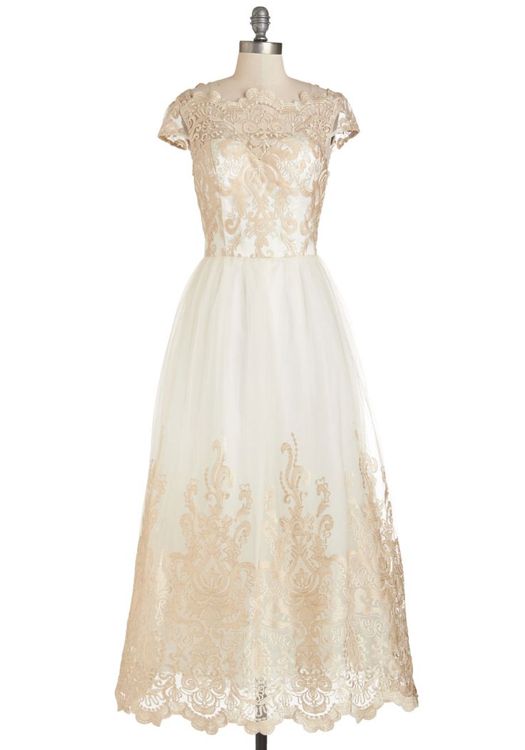 Gold Lace Wedding Dress Under $500