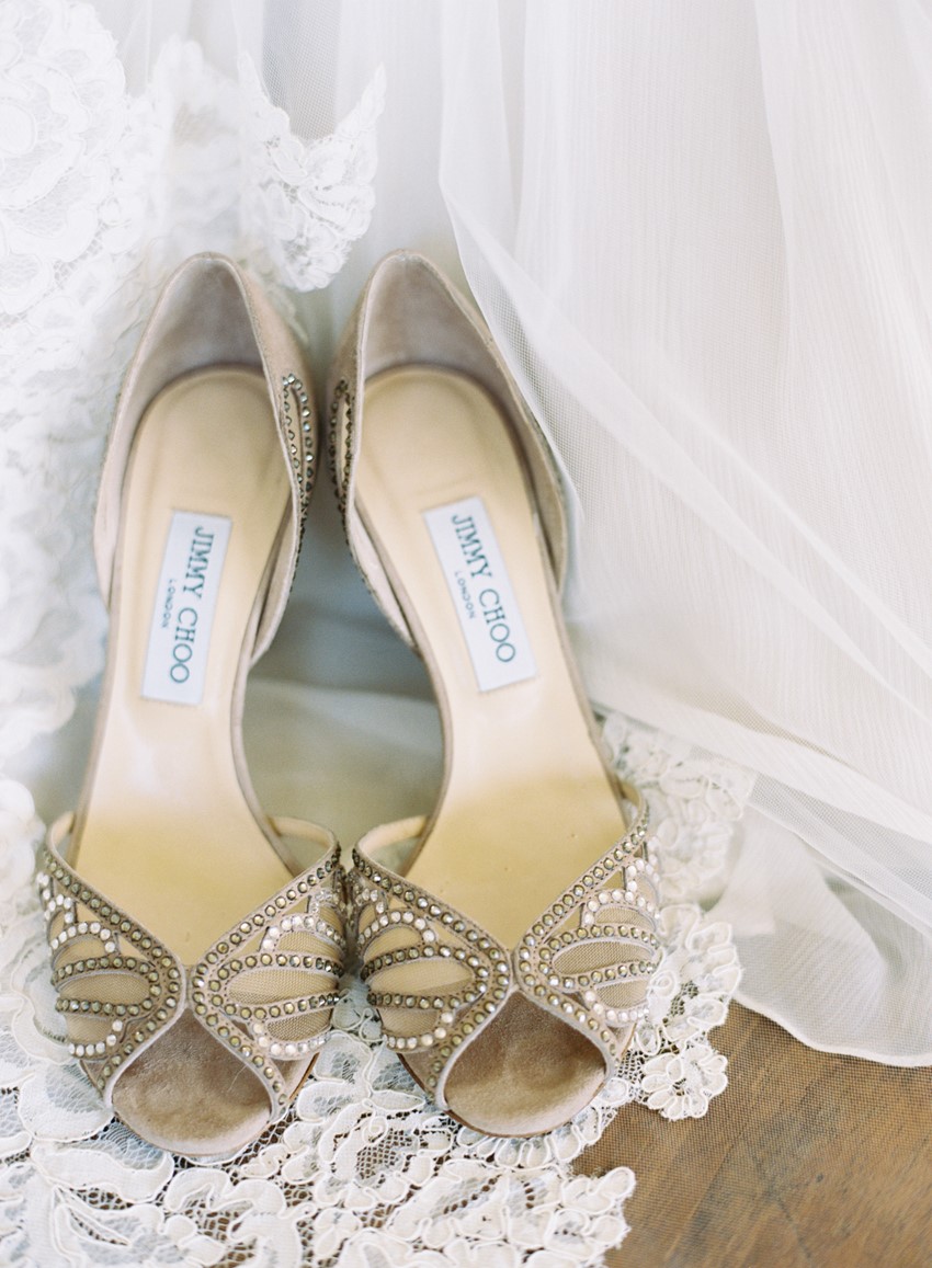 Bridal Shoes - An Elegant & Intimate Autumn Wedding