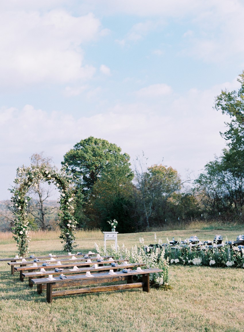 Floral Aisle Arch - An Elegant & Intimate Autumn Wedding