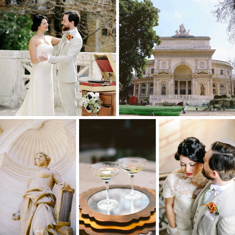 Elegant Gatsby Wedding Inspiration in Rome