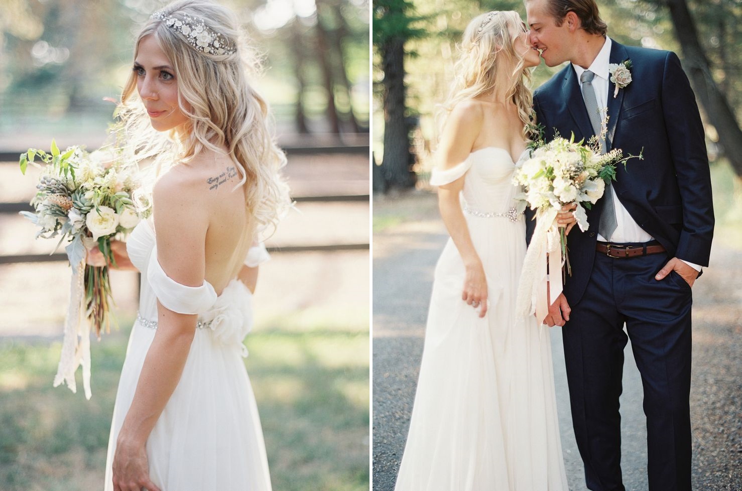 The Most Perfect Wedding Dresses for Summer Brides - Off Shoulder