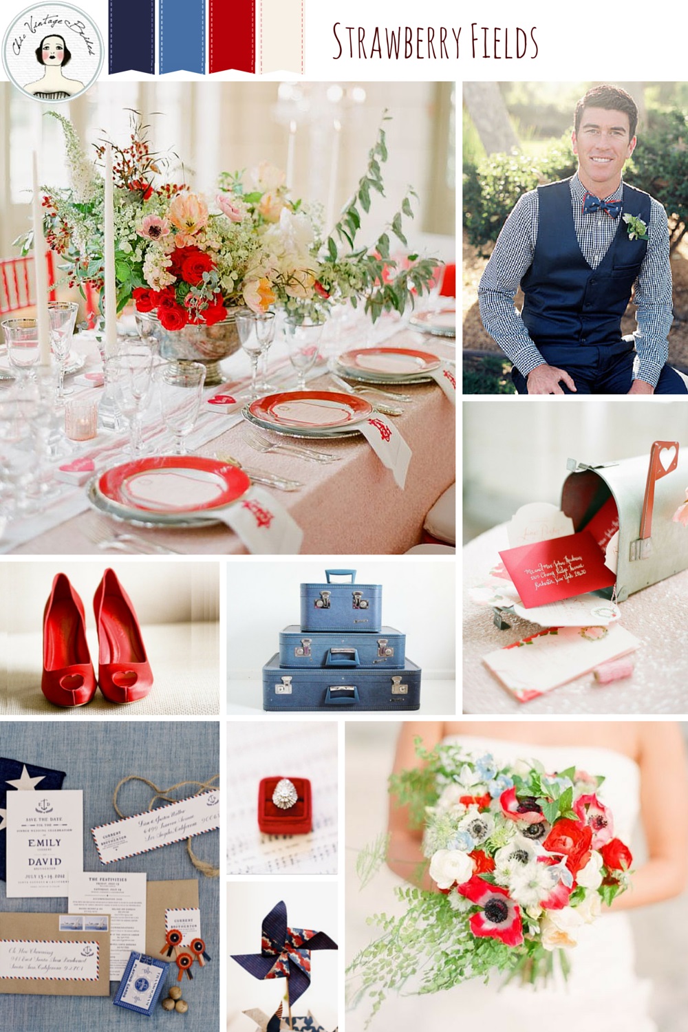Summer Wedding ideas in red, white & blue
