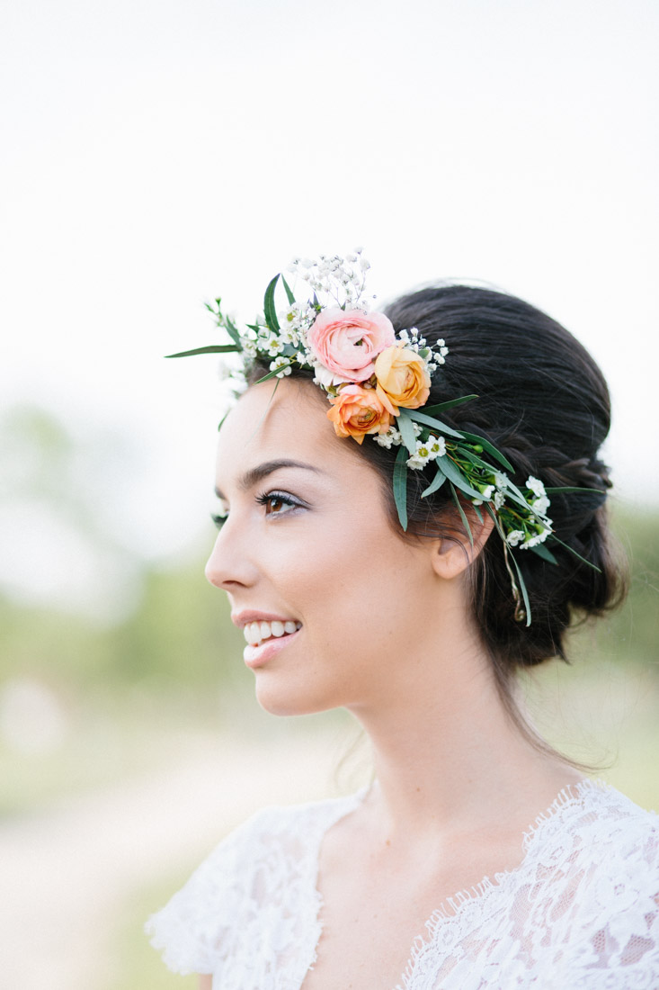 Flower Crown - "Fields of Love" Summer Wedding Inspiration