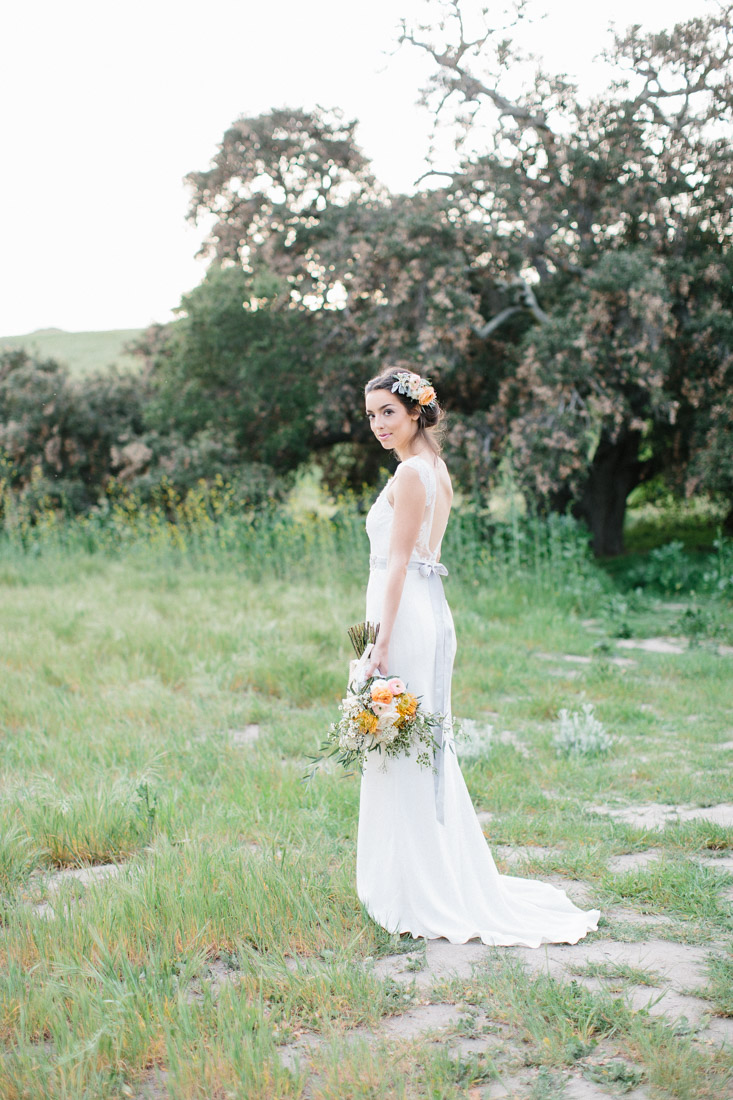 Vintage Lace Wedding Dress - "Fields of Love" Summer Wedding Inspiration